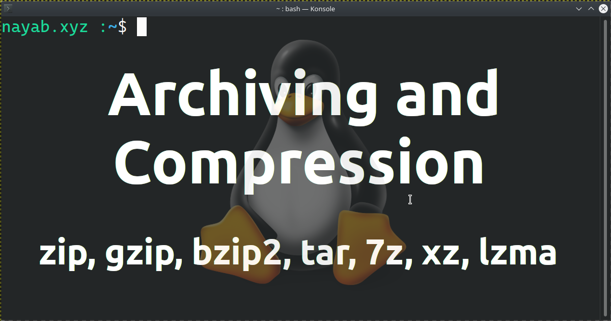 Archiving and Compression in Linux