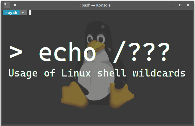 Linux shell wildcards