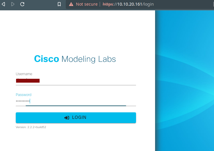 Cisco CML sandbox login