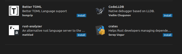 Setting up Rust in VS Code for Linux